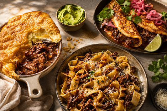 Slow-Cooked Brisket Three Ways