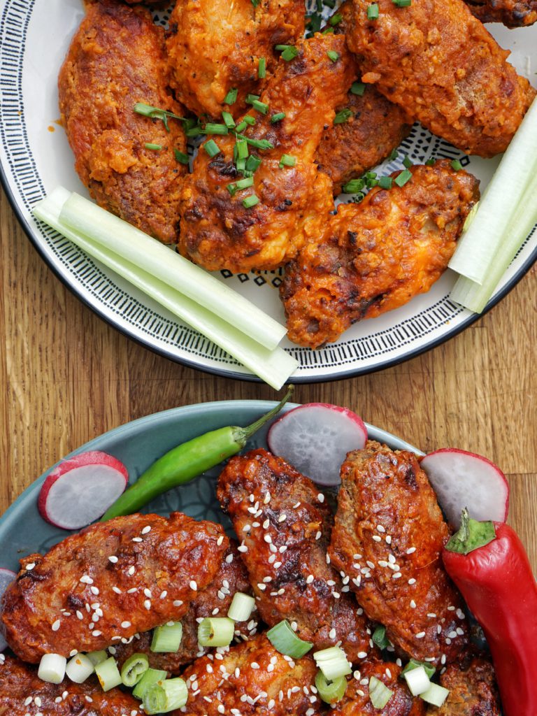 Awesome Chicken Wings With Gochujang And Buffalo Sauce Recipe