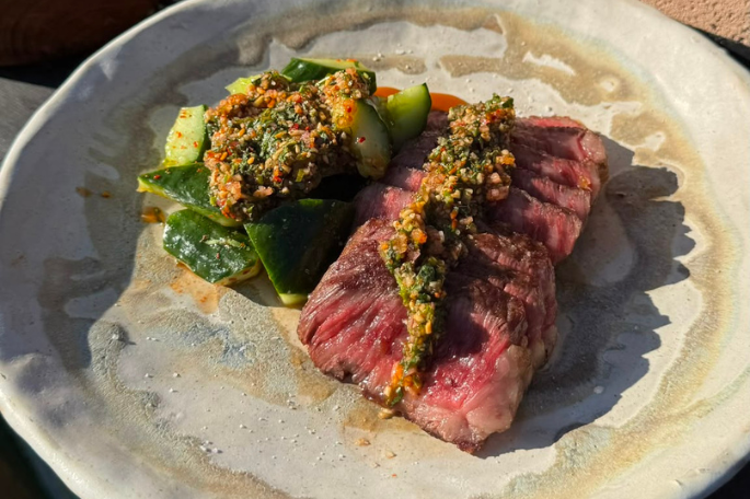 Deckle, Smashed Cucumber & Nam Jim Jaew by Chef Sami
