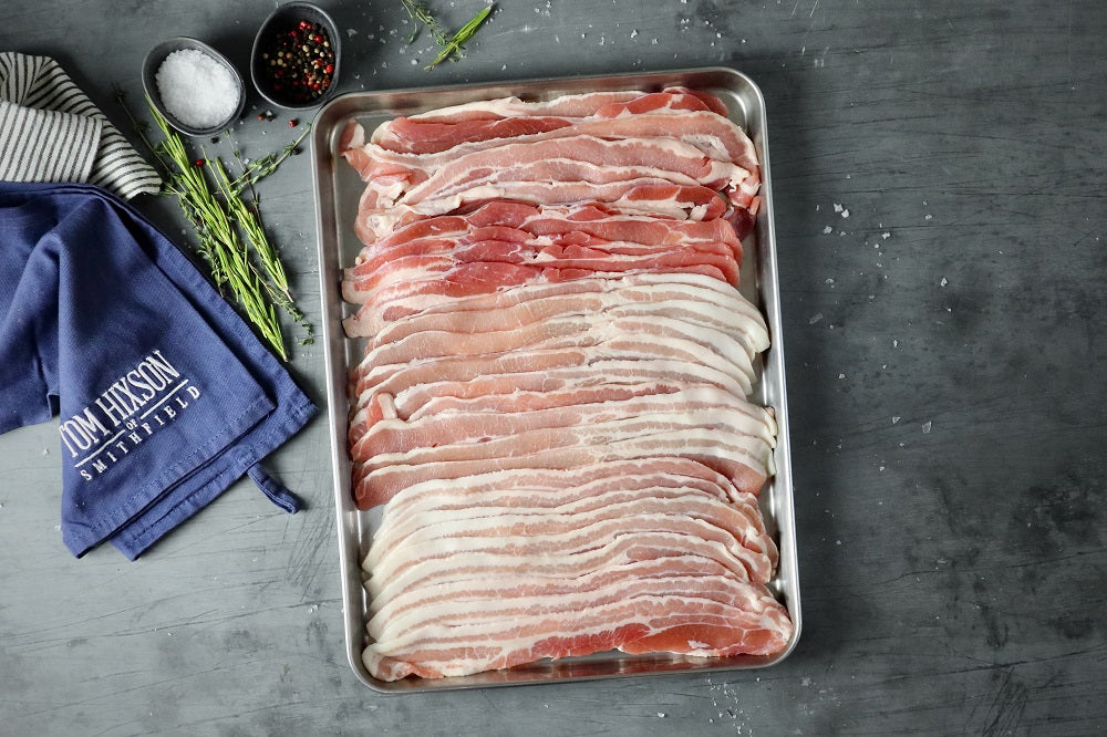 British Dry Cured Unsmoked Streaky Bacon