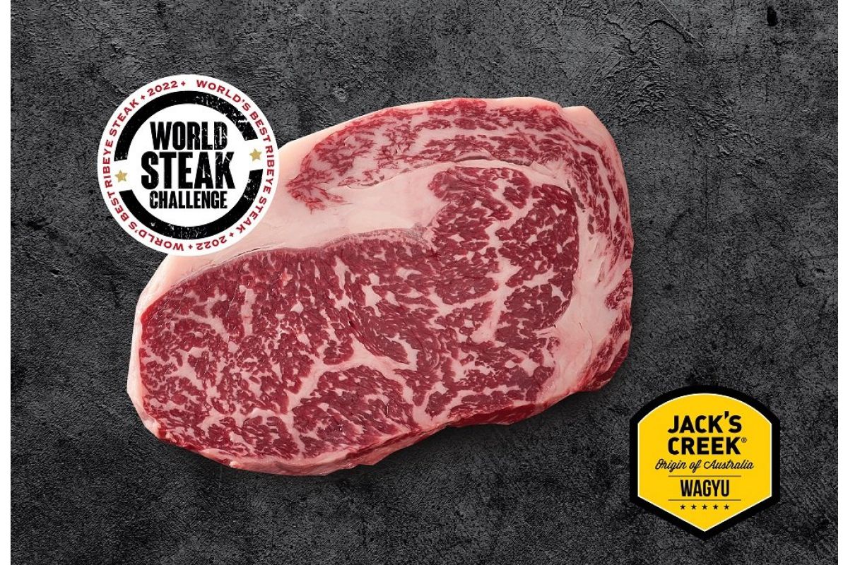 Halal Jack's Creek Wagyu Ribeye Steak BMS 8-9